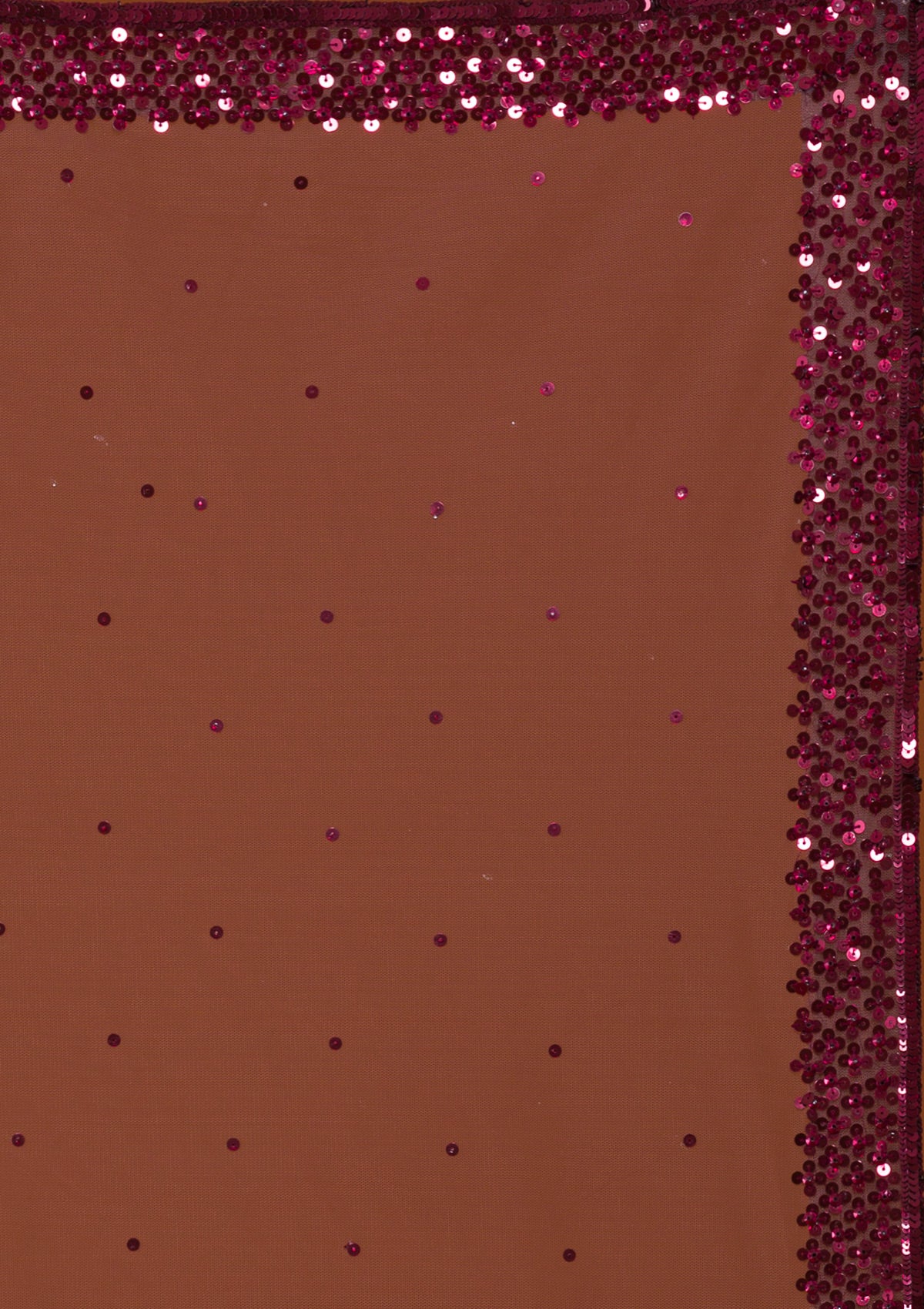 Maroon Sequins Net Readymade Lehenga - Image 9